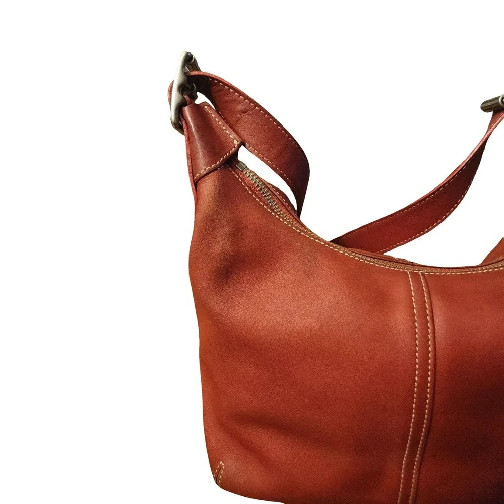 Coach Ergo‎ Red Leather Hobo Bag Vintage Shoulder Bag 9566